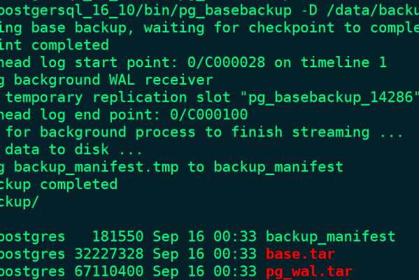 PostgreSQL教程（10）物理备份工具pg_basebackup使用教程