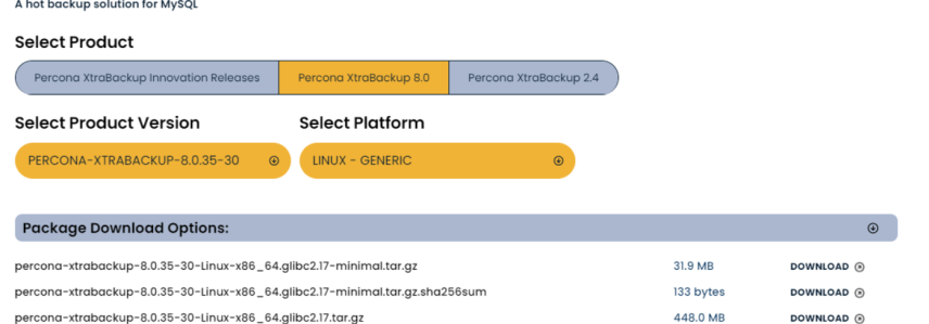 MySQL教程(11)物理备份工具Xtrabackup使用教程